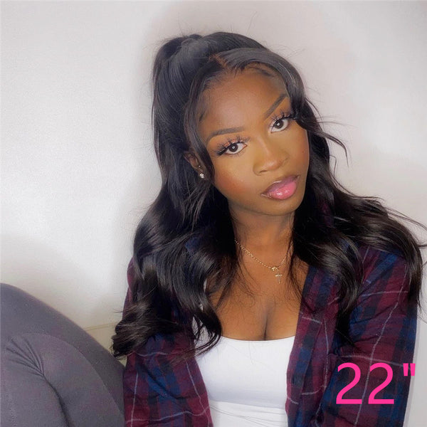 Beeos Full Lace Wig Body Wave Pre-plucked Human Hair Wig BF002