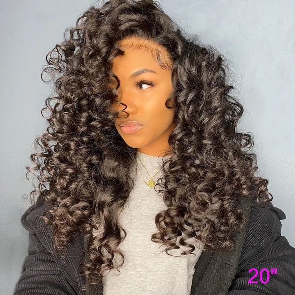 Beeos 13x4 Full Frontal SKINLIKE Real HD Lace Wig Wand Curly Barrel Curls BL031