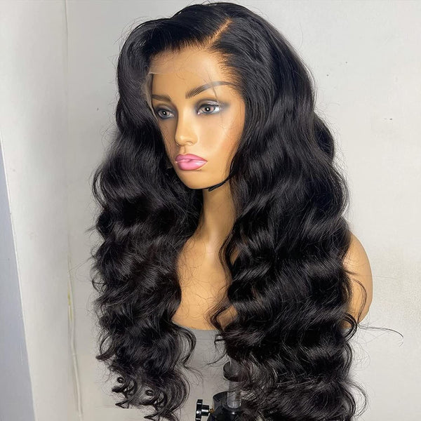 BEEOS 13x6 SKINLIKE Real HD Lace Front Wig, 0.10mm Ultra-thin Crystal HD Lace Ultra-fitted Glueless Wigs Pre Plucked Bleached Knots With Baby Hair AM23