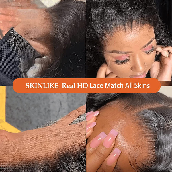 BEEOS 13x6 SKINLIKE Real HD Lace Front Wig Ultra-fitted Glueless Wigs Pre Plucked Bleached Knots With Baby Hair AM23 Ship From Amazon
