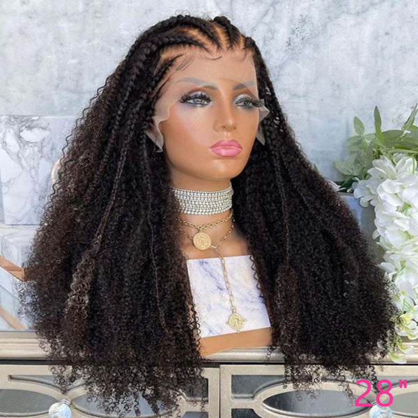 Beeos 13x4 SKINLIKE Real HD Lace Full Frontal Afro Curly Wig BL131